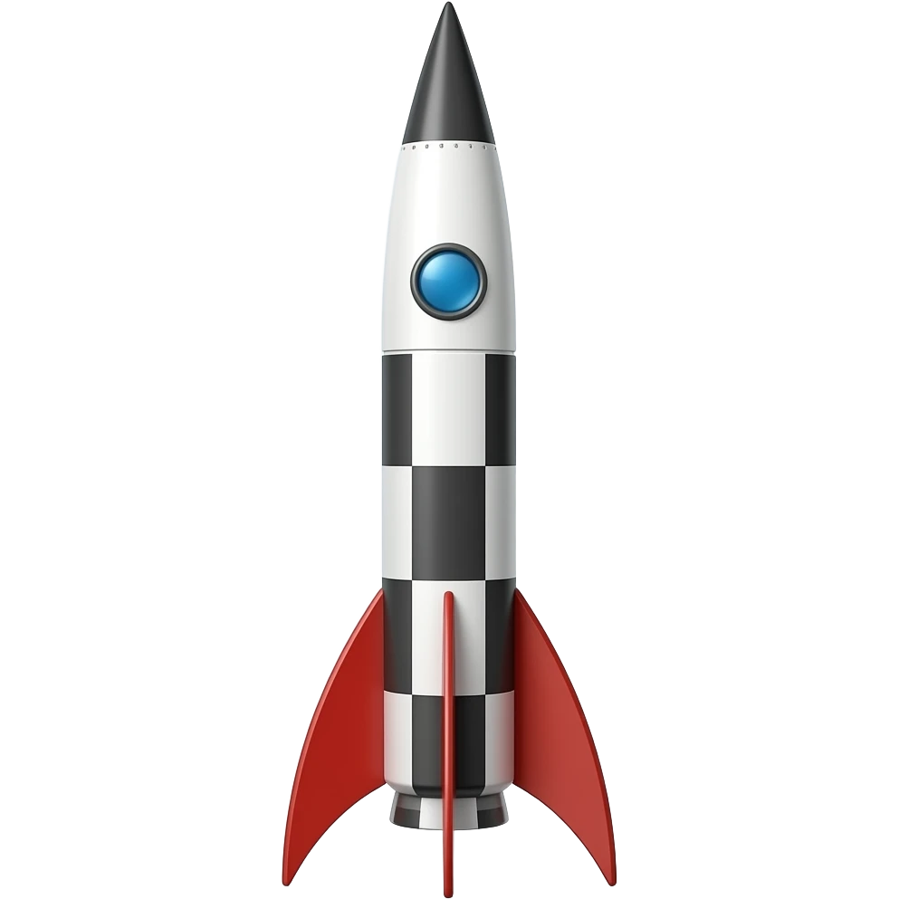 Vete-1 A tall rocket in 1978 emoji
