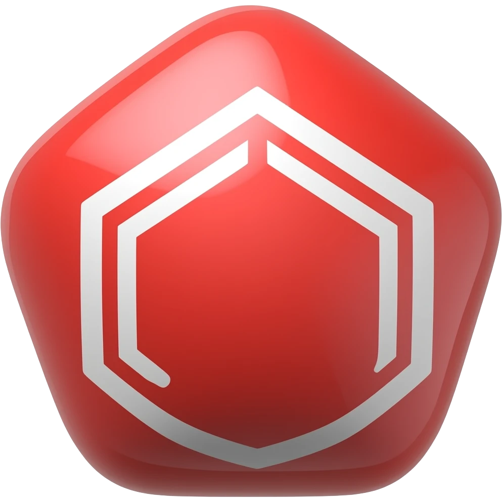 red benzene emoji