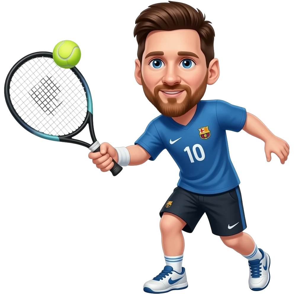 Messi jugando al padel emoji