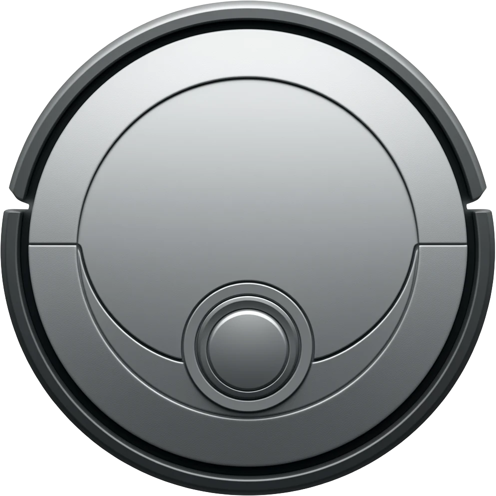 Top view of a digital vacuum cleaner. emoji