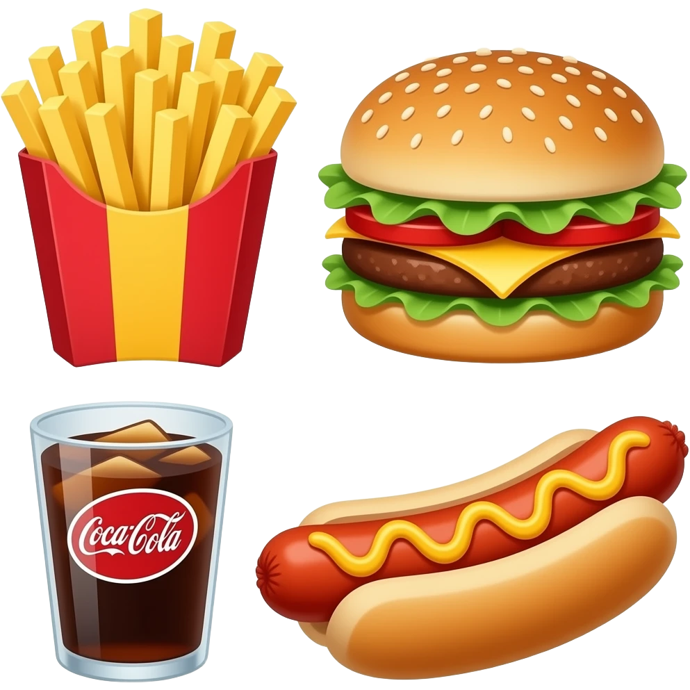 🍟🍔🌭🥤 emoji