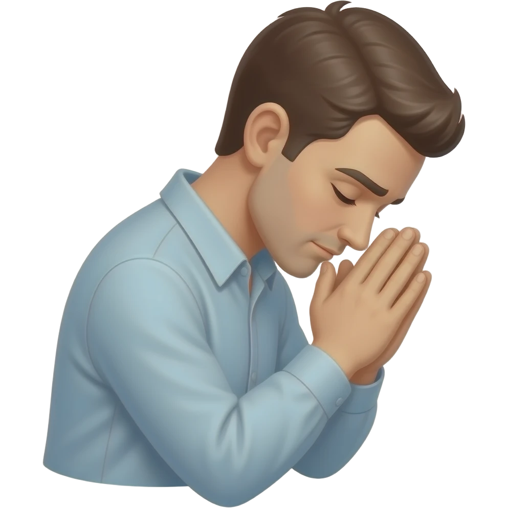 Hombre rezando emoji