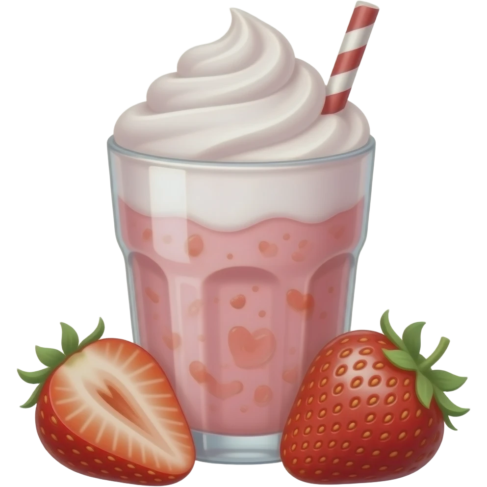 Strawberry Smoothie emoji