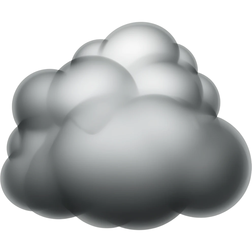 Black smoke cloud emoji