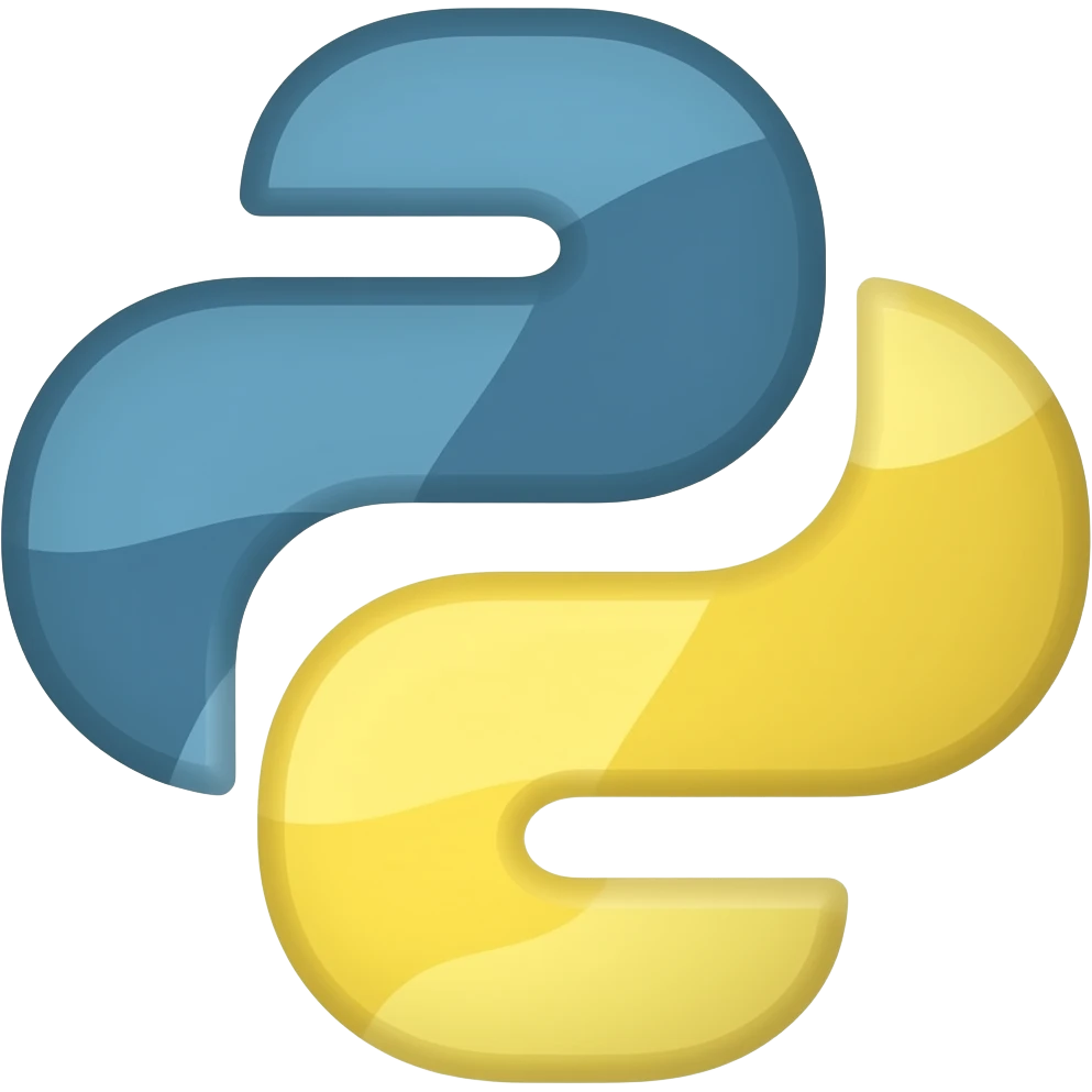 python logo + learning emoji
