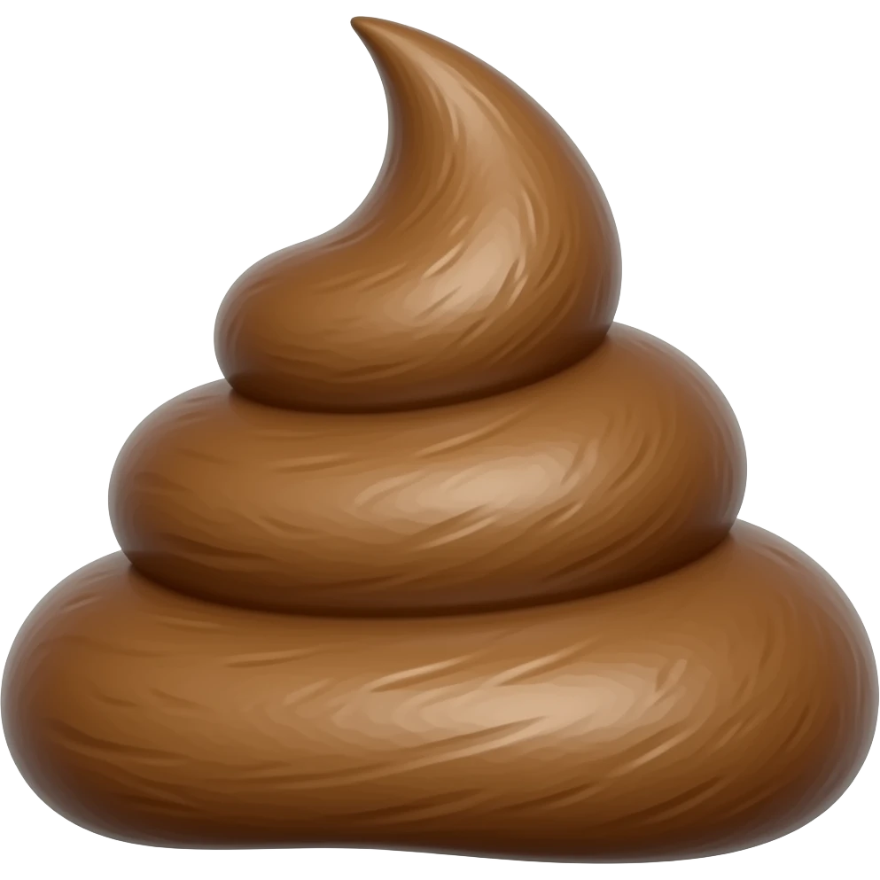 iphone 17 pro made out of poop emoji