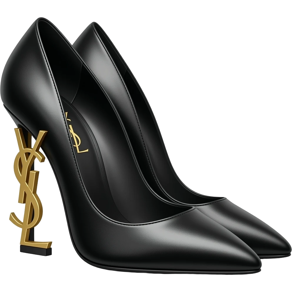 Black high heels YsL emoji