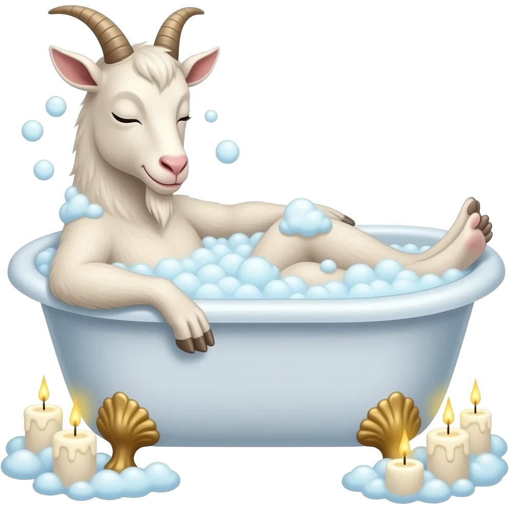 goat at the spa emoji