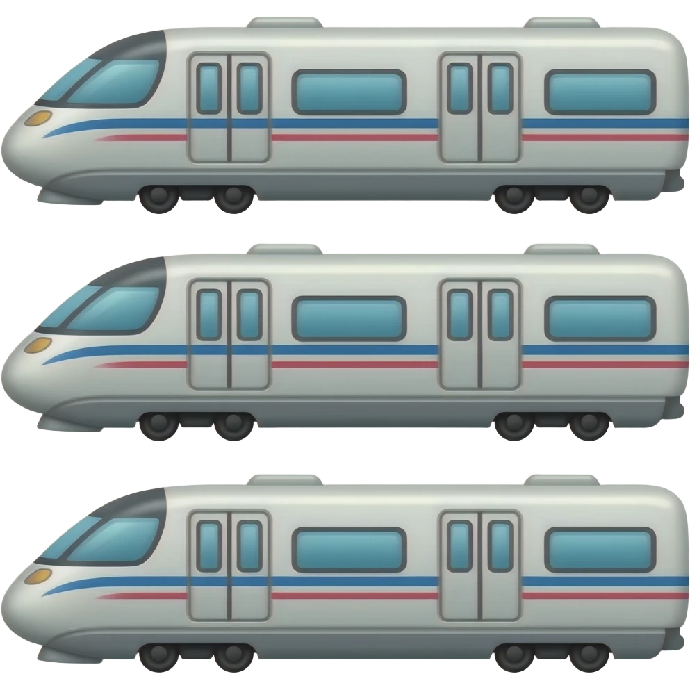 🚄🚃🚃🚃 emoji