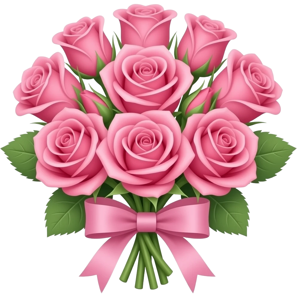 Bouquet of Oriental Hybridsthe (rose-banded 'Pink Ribbons'). emoji