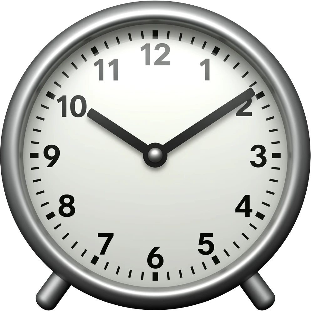 reloj de mesa emoji
