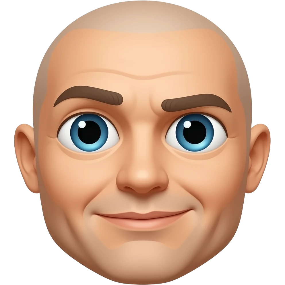 Distorted face emoji