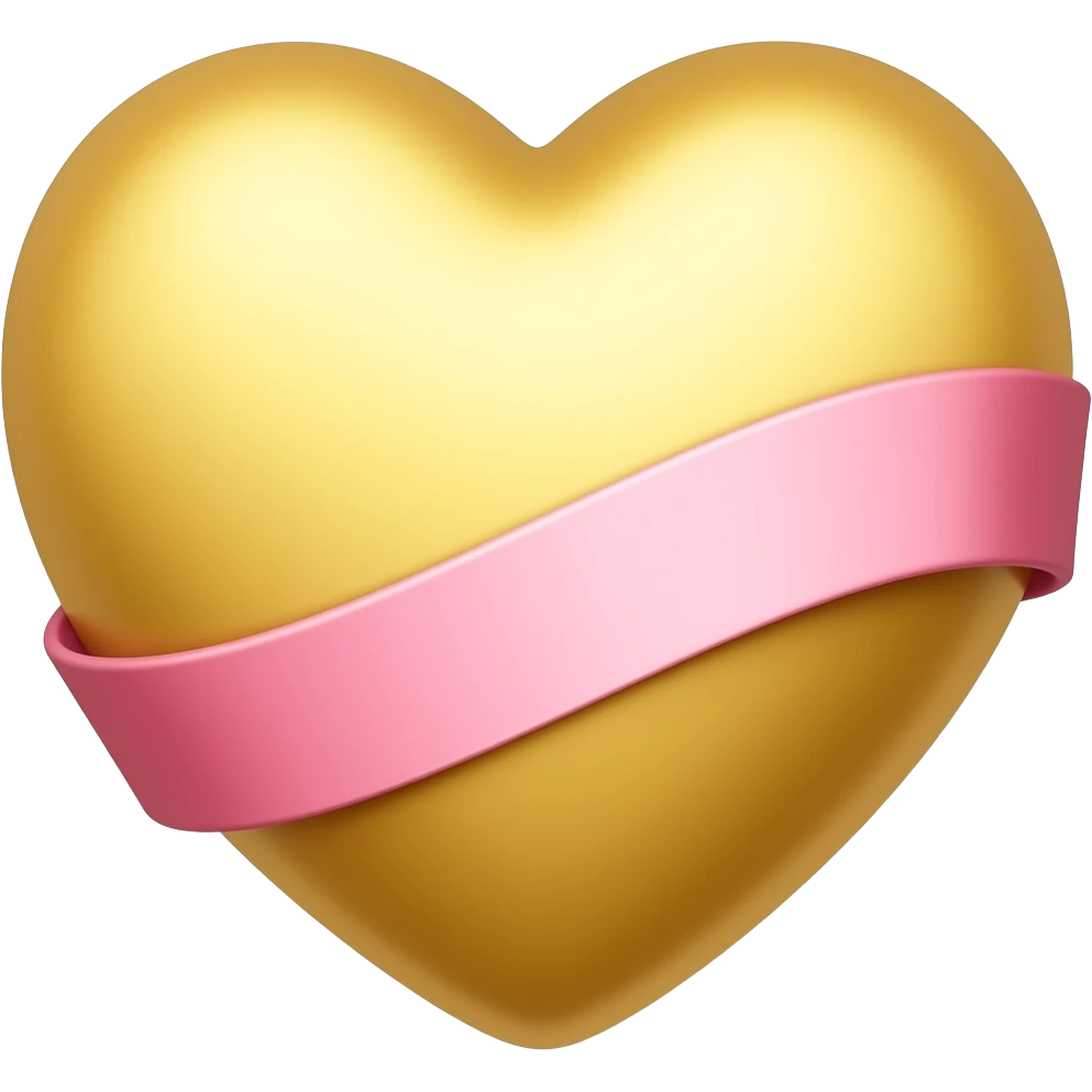 ハートの上にリボン emoji