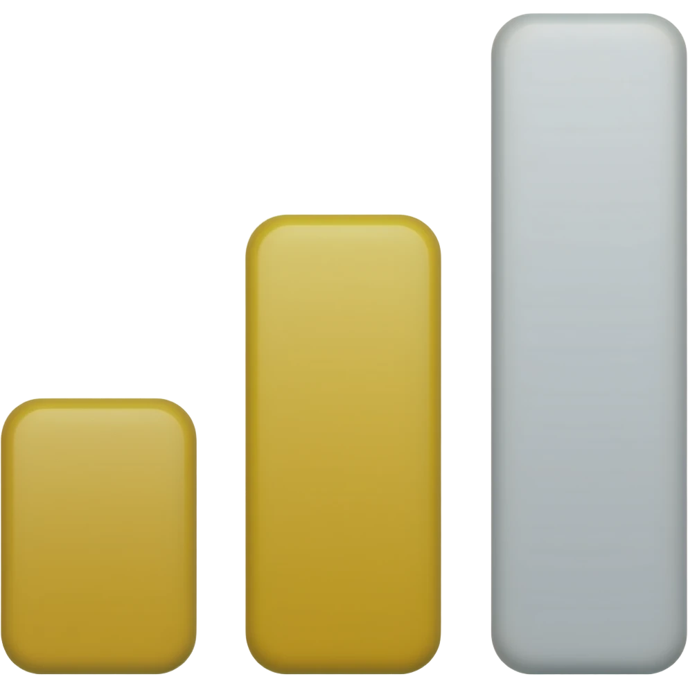 Now same like this but smallest 3 lines are yellow and 4th is white emoji