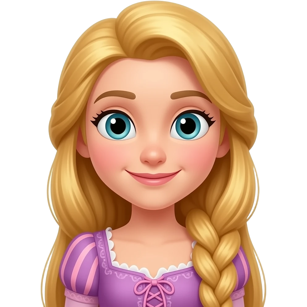 Rapunzel from Disney Princess emoji