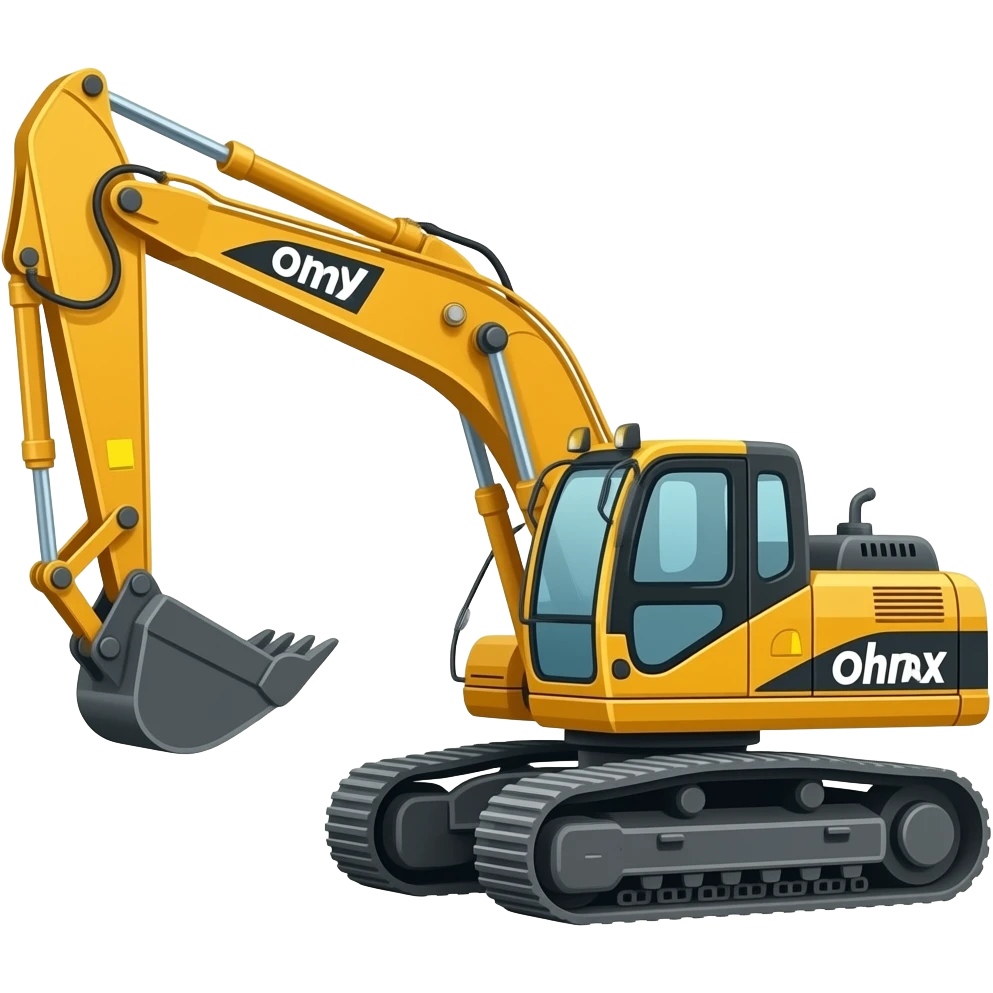 a construction excavator emoji