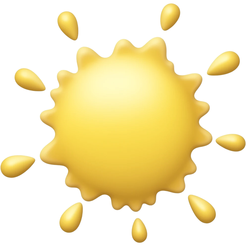 splash Yellow color emoji