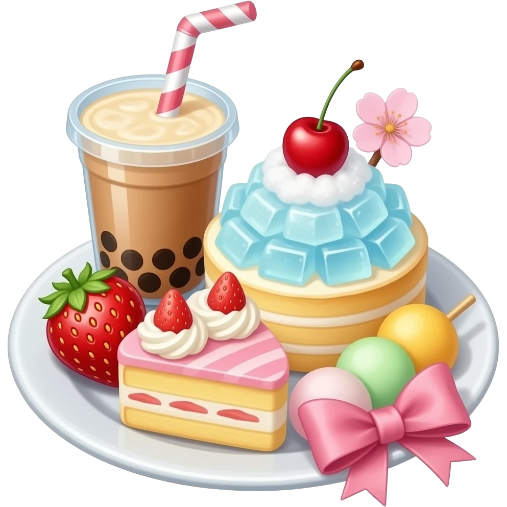 🍓🎀🧋🌸 🍥🍧🍡 emoji