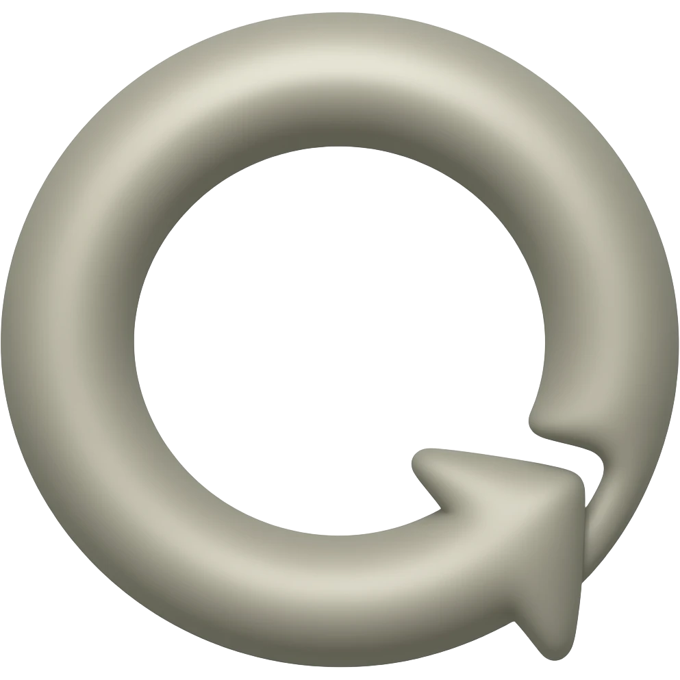 Squiggly arrow, more striaght emoji