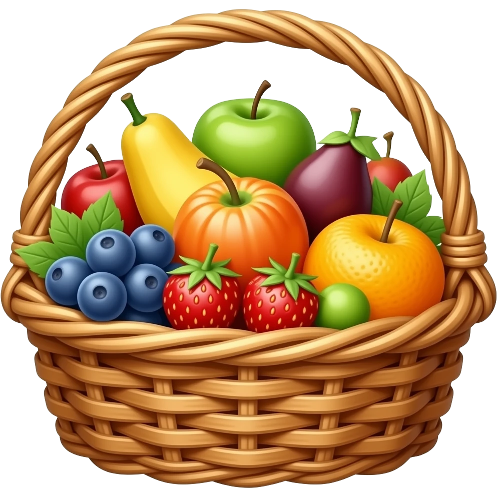 fruit basket emoji