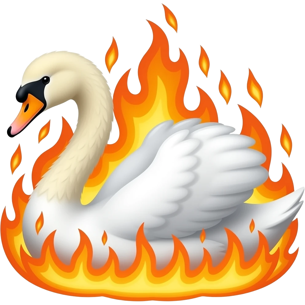 🦢🔥 emoji