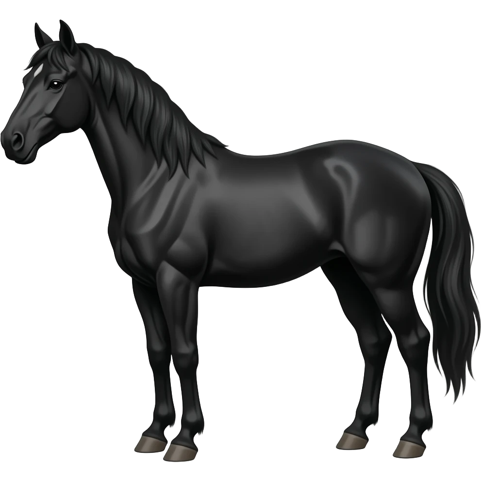 horse black emoji