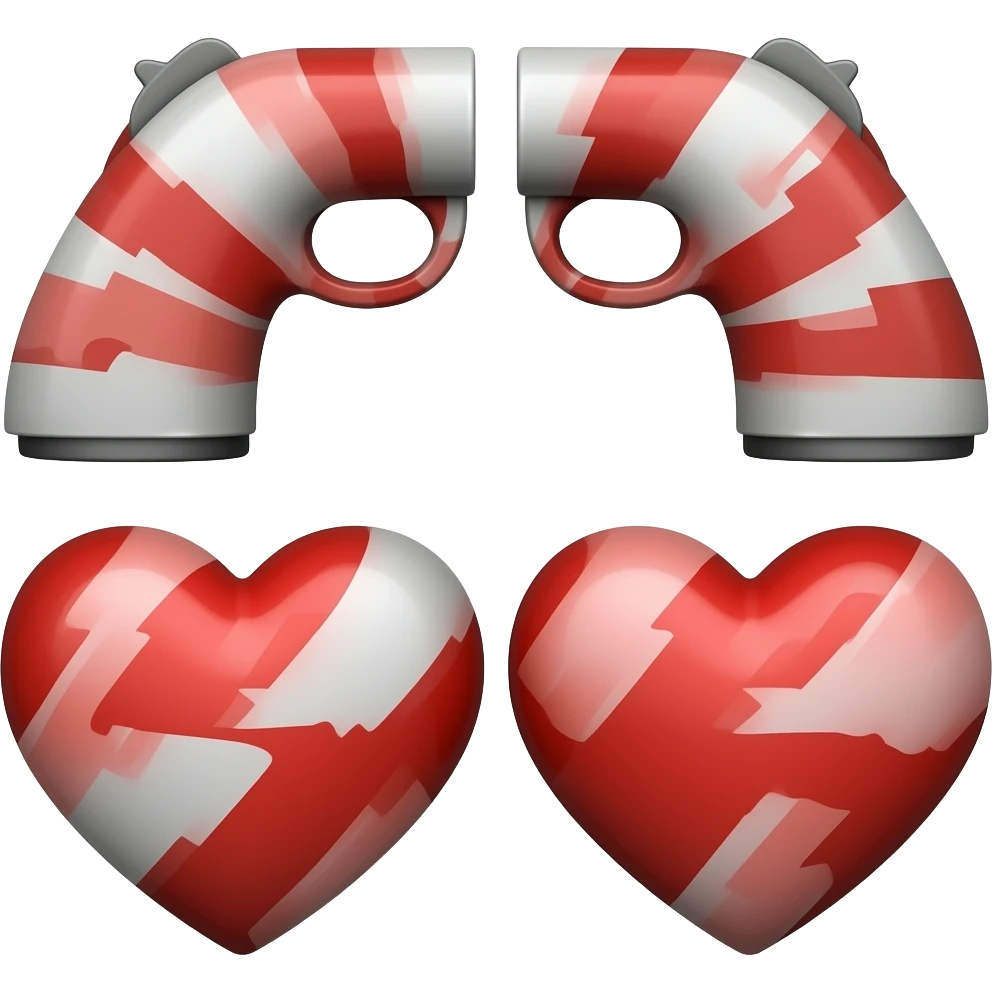 A heart shaped red and white really really really really really really really really really really really really really really really really really thick buttstocks emoji