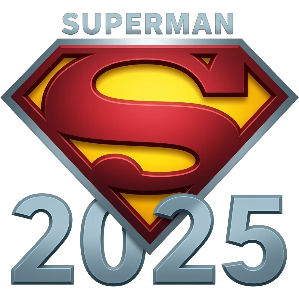 Logo Superman movie 2025 years emoji