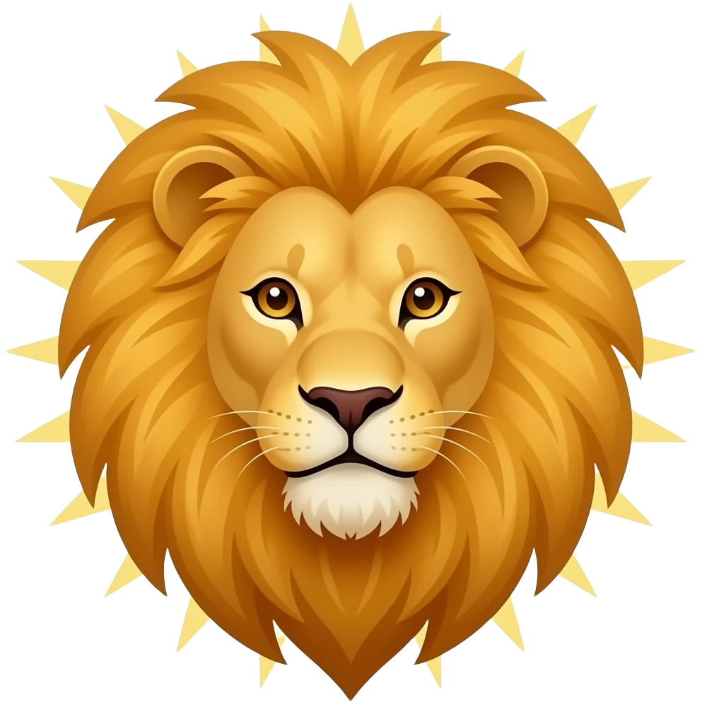 اموجی شیر و خورشید بدون پرچم برام بساز emoji