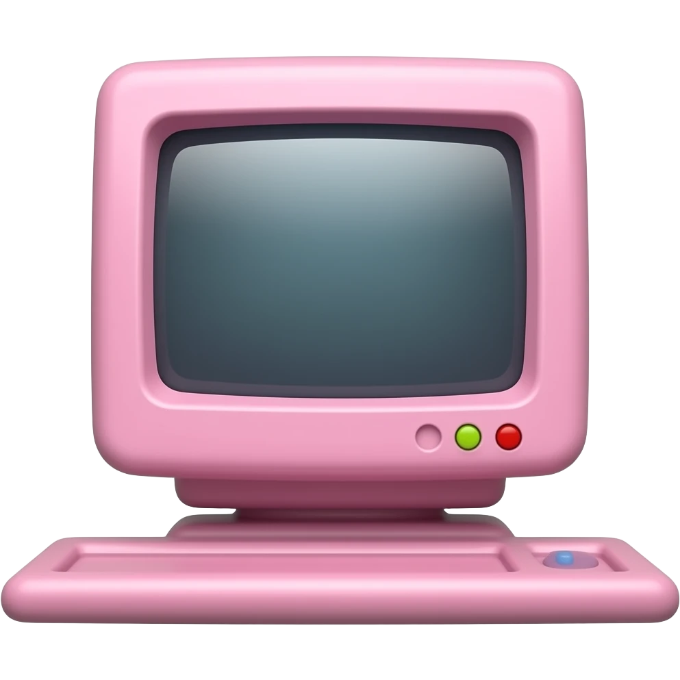 pink computer emoji
