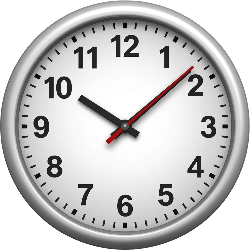 clock 7 emoji