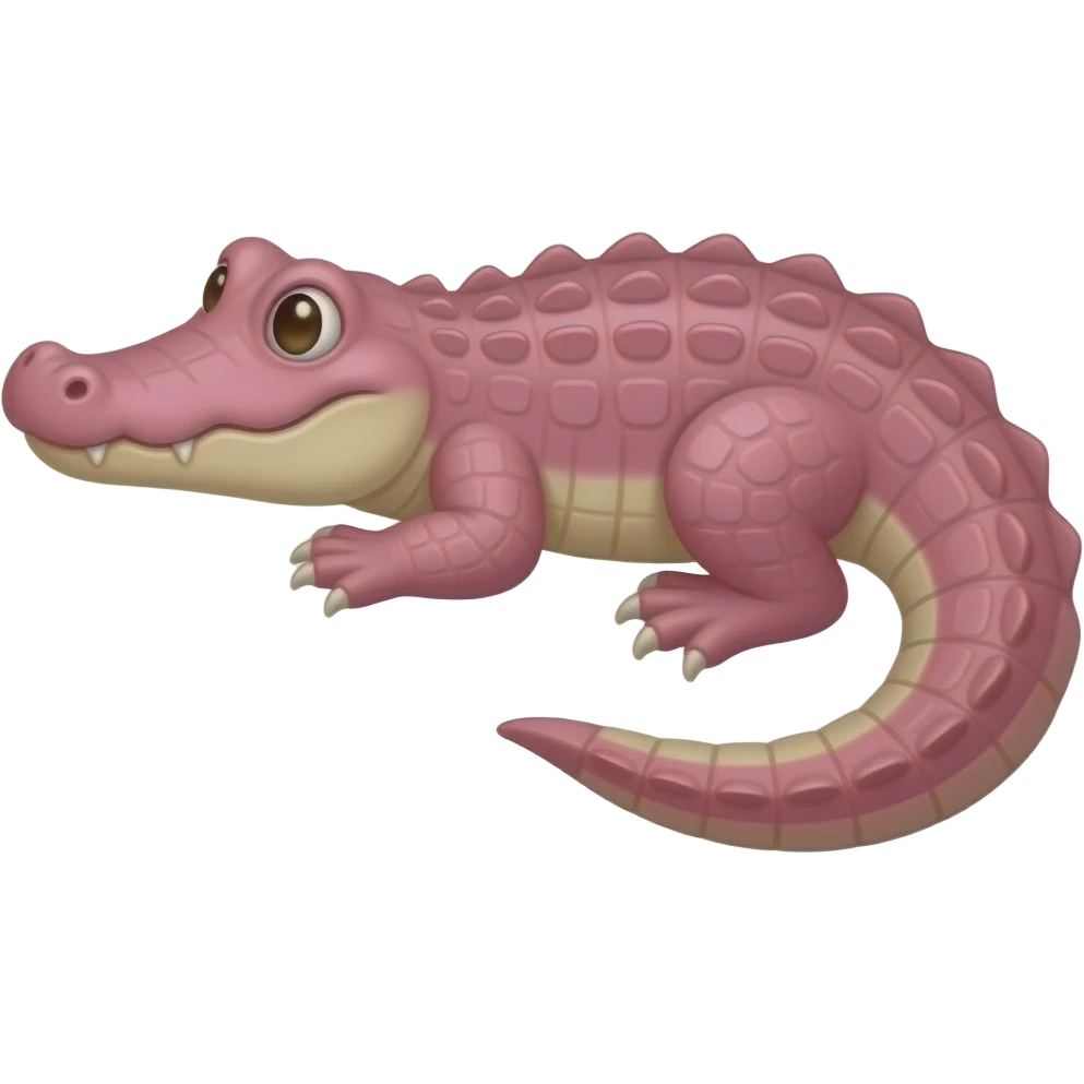 Pink crocodile emoji
