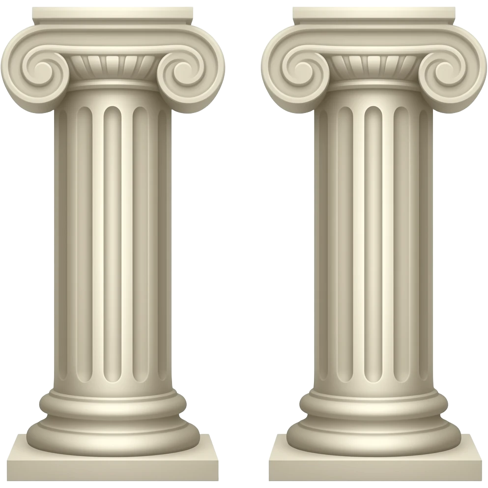 columnas y cimientos emoji