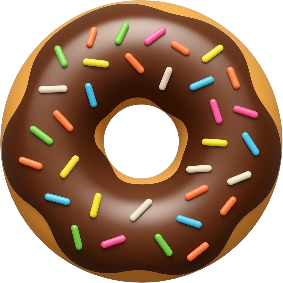 초코프링클릿 도넛 emoji