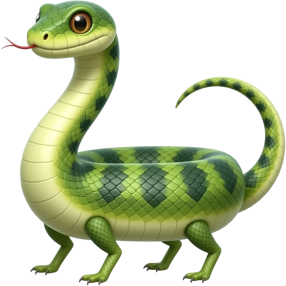 Snake with legs emoji
