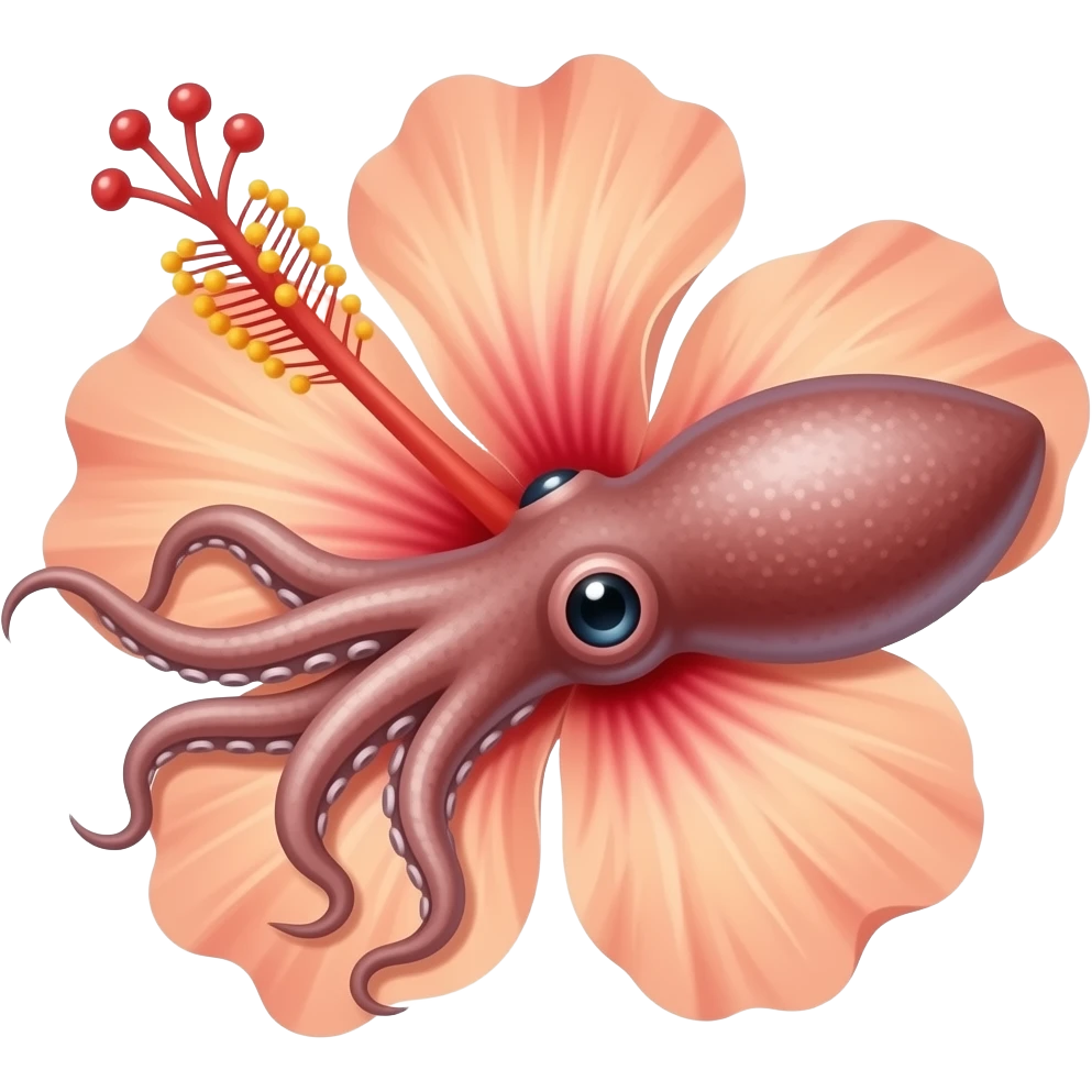 🦑🌺 emoji