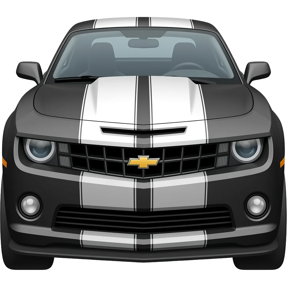 Black and With Camaro emoji