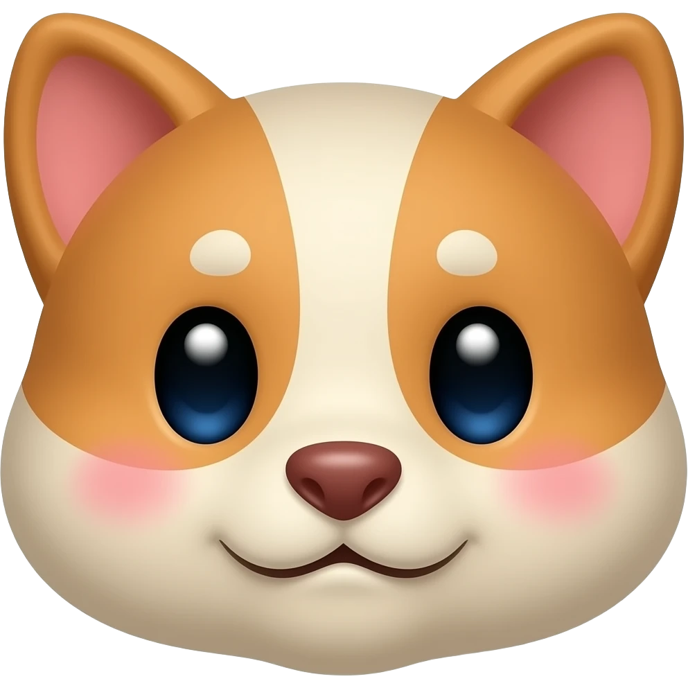 Cute paper emoji