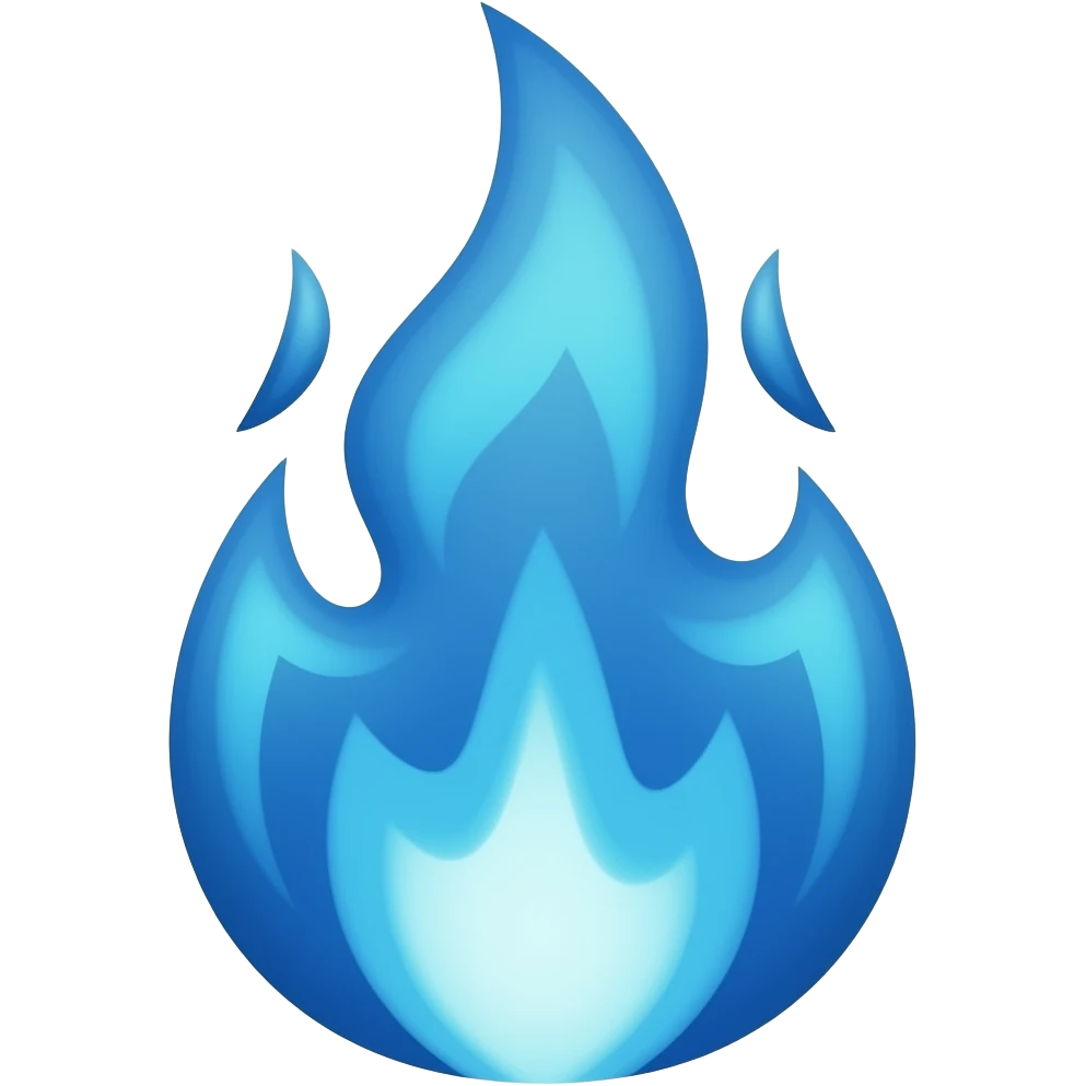 blue Flames emoji