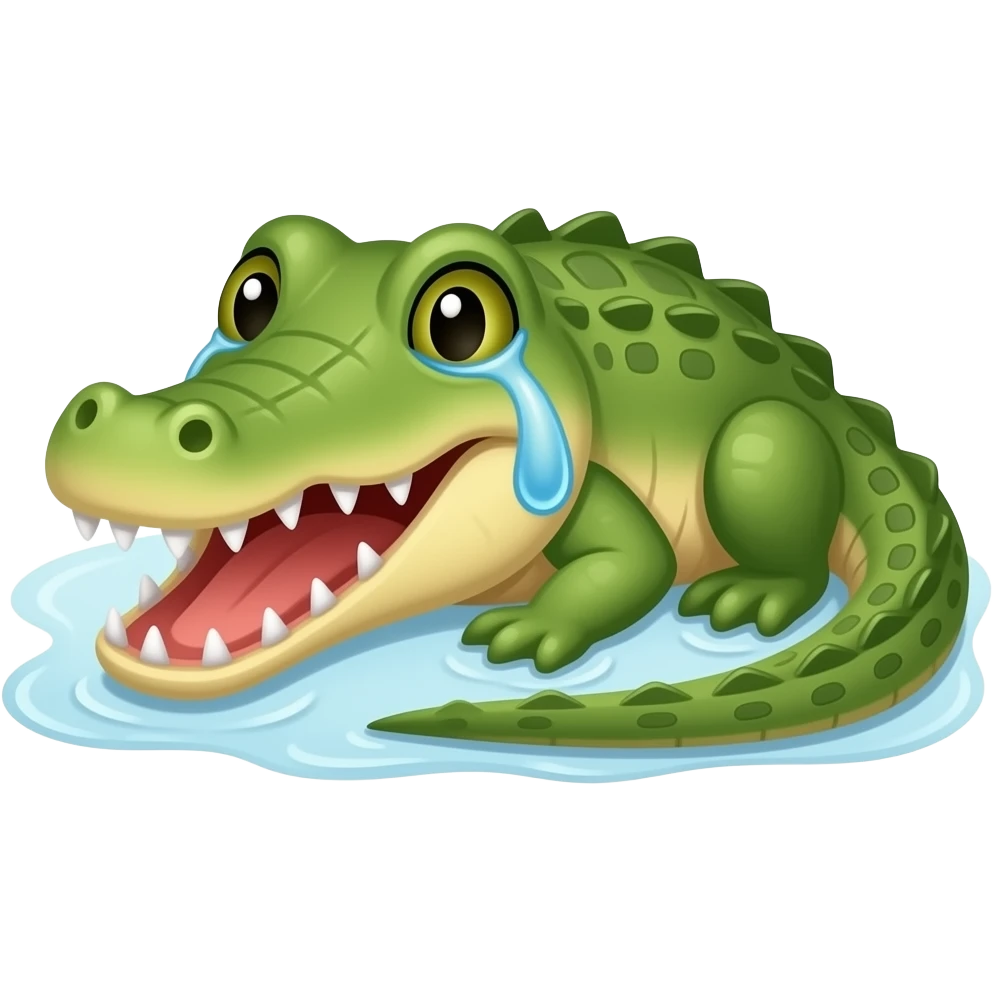 🐊 tears emoji