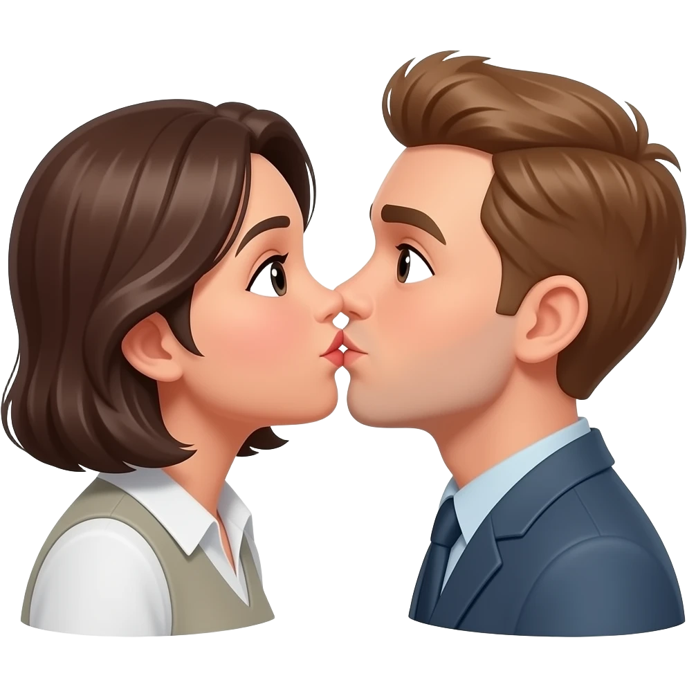 I want to create a kiss emoji emoji