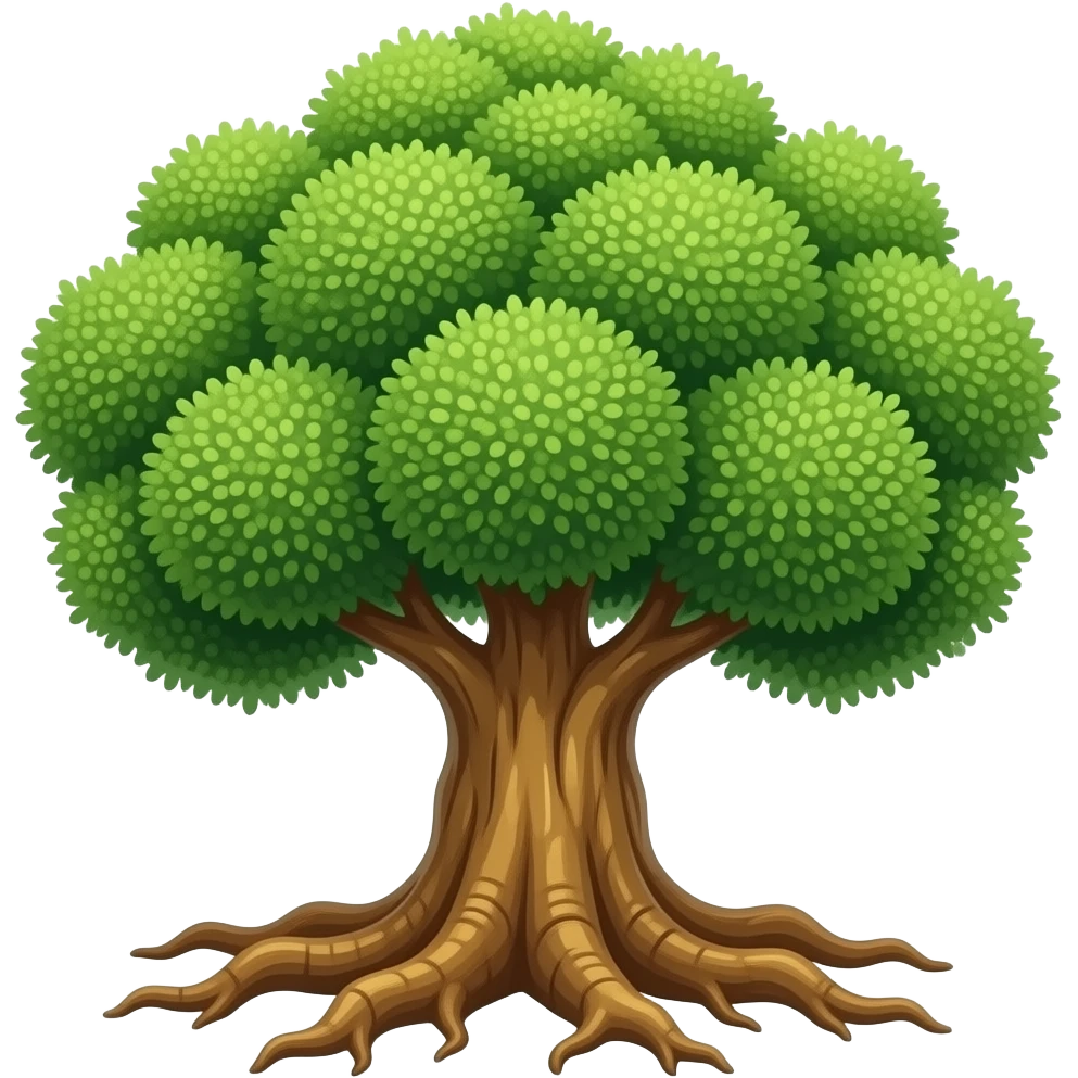 Big bulbous tree roots emoji