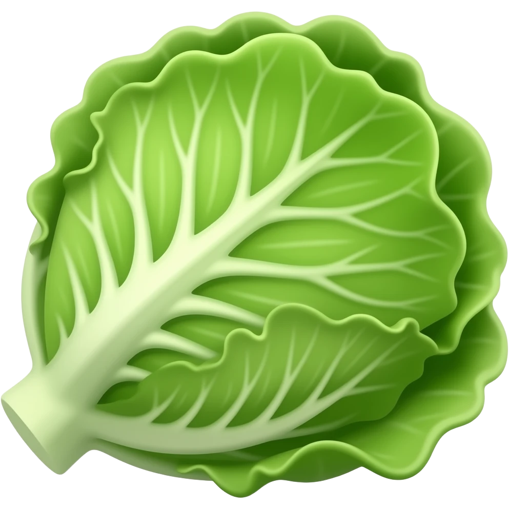 Lollo rossa lettuce emoji