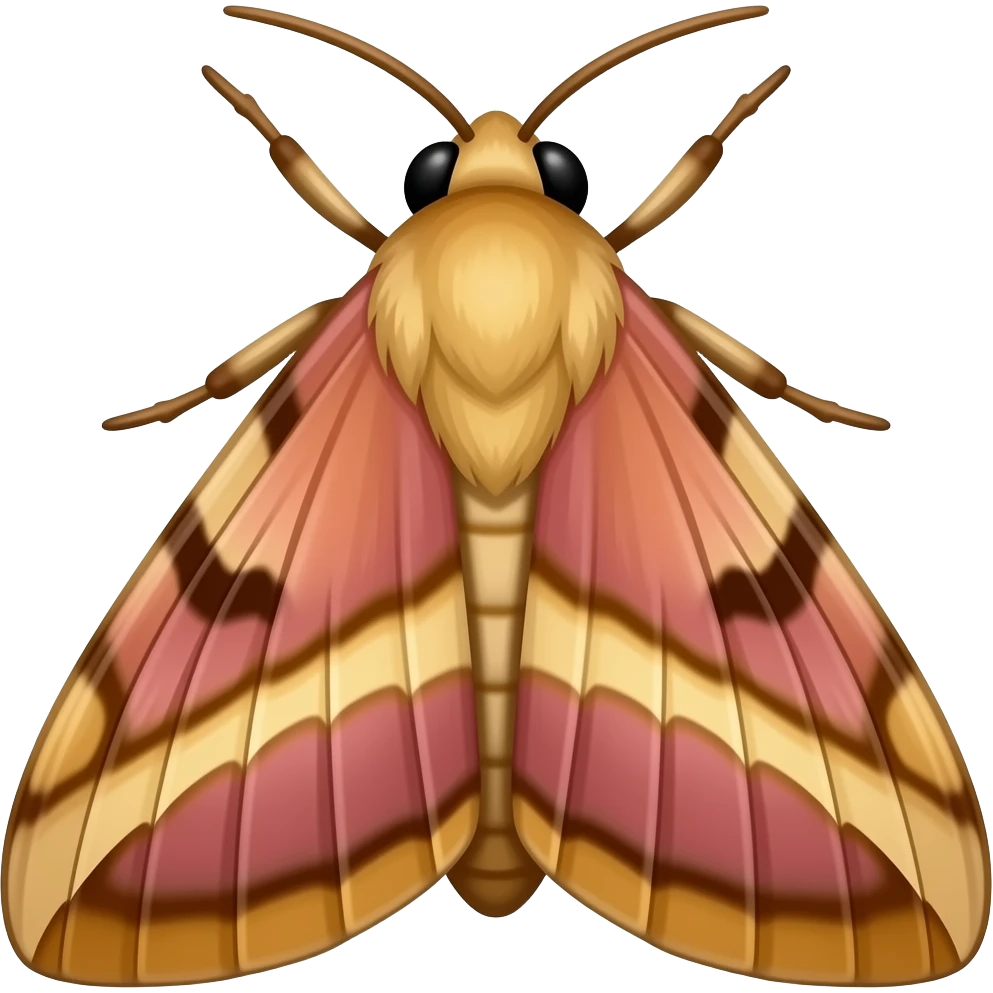 rosy maple moth emoji