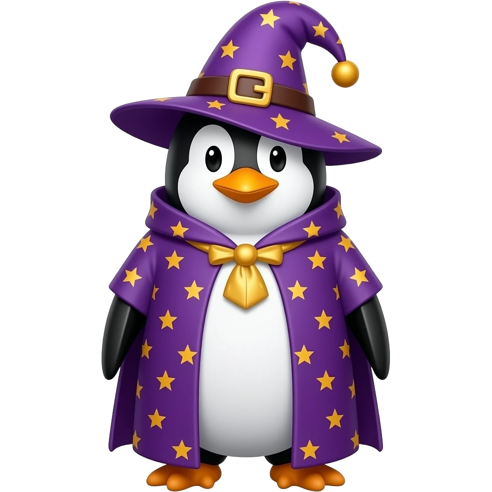 Penguin Wizard emoji