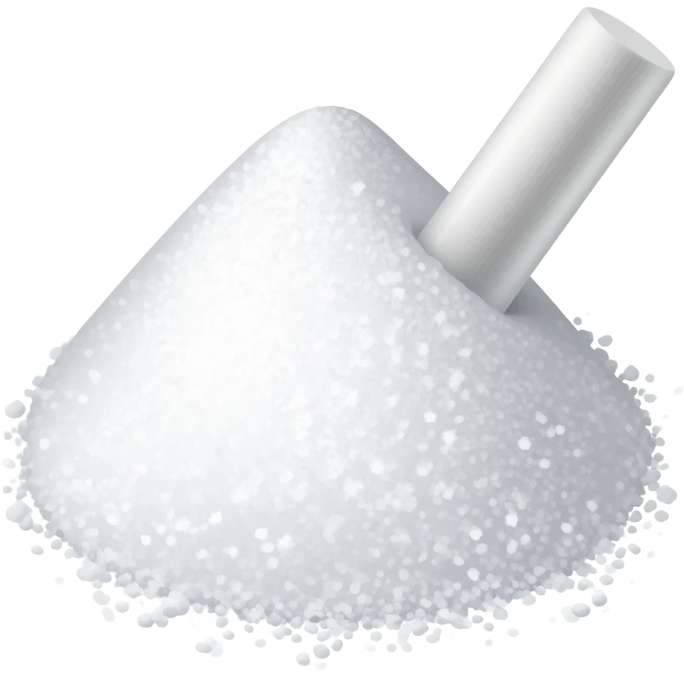 sucre en poudre emoji