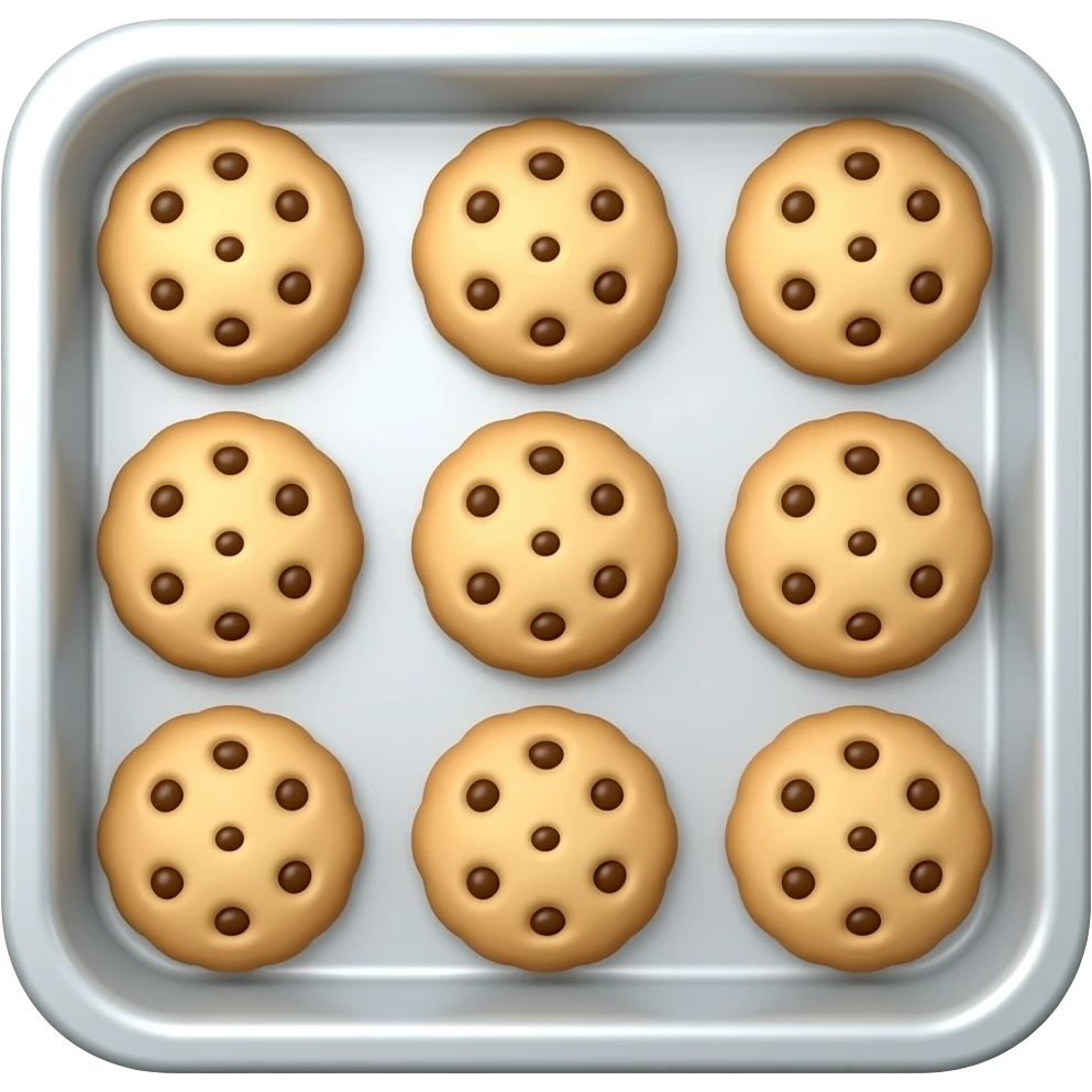 cookies in a tray emoji