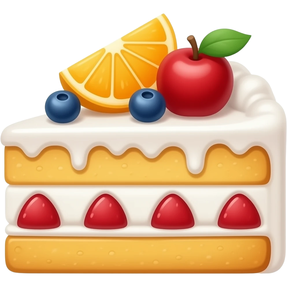 Fruit cake emoji