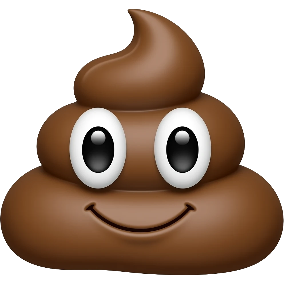 Add the word poop emoji