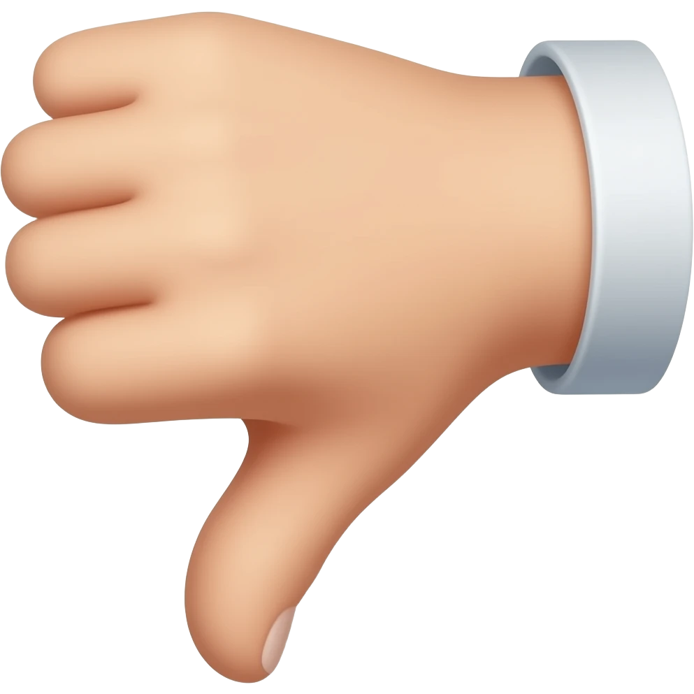 thumbs down emoji